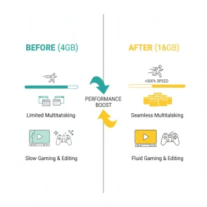 Benefits of Upgrading from 4GB to 16GB RAM