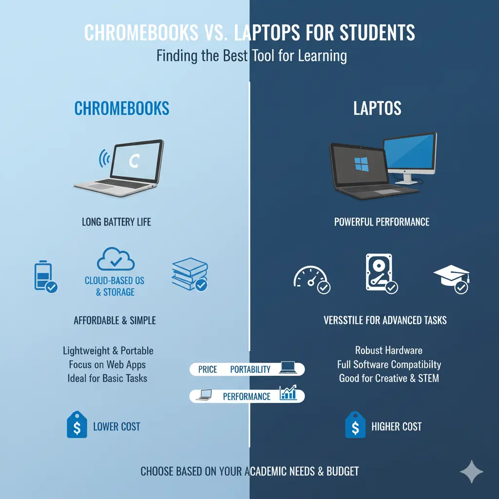 Chromebook vs Laptop for Students