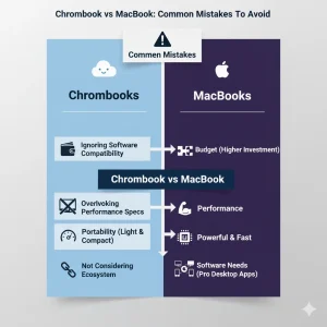 Things to avoid when deciding between a Chromebook and a MacBook